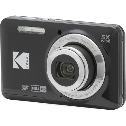 KODAK PIXPRO FZ55-RD 16MP Digital Camera 5X Optical Zoom 28mm Wide Angle 1080P Full HD Video 2.7" LCD Vlogging Camera (Red) Packaging May Vary