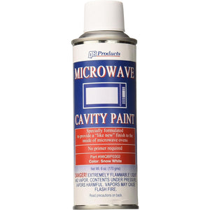 98QBP0302 Microwave Cavity Spray Paint, 6 oz, Snow White