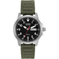 Citizen Men's Eco-Drive Weekender Garrison Field Watch in Stainless Steel with Olive Nylon Strap, Black Dial (Model: BM8180-03E)