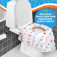 Buy now Toilet Seat Covers Disposable (12 Pack, Sports) - XL Waterproof Toilet Cover for Toddlers, Kids & Adults - Portable & Individually Wrapped for Travel, Potty Training & Public Restrooms at indiglob india