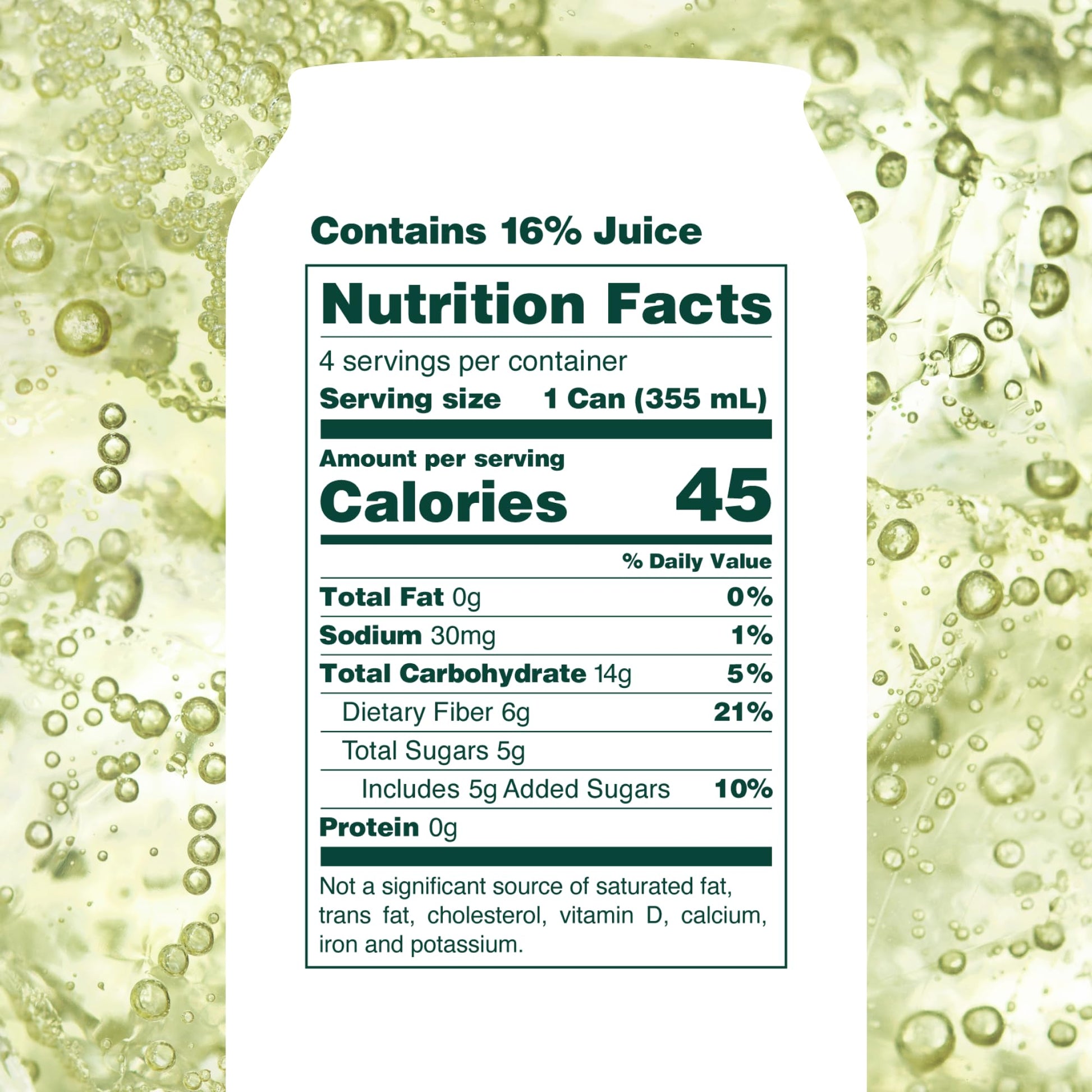 Buy now OLIPOP Prebiotic Soda Pop, Lemon Lime, Prebiotics, Botanicals, Plant Fiber, 12 fl oz (4 Cans) at indiglob india