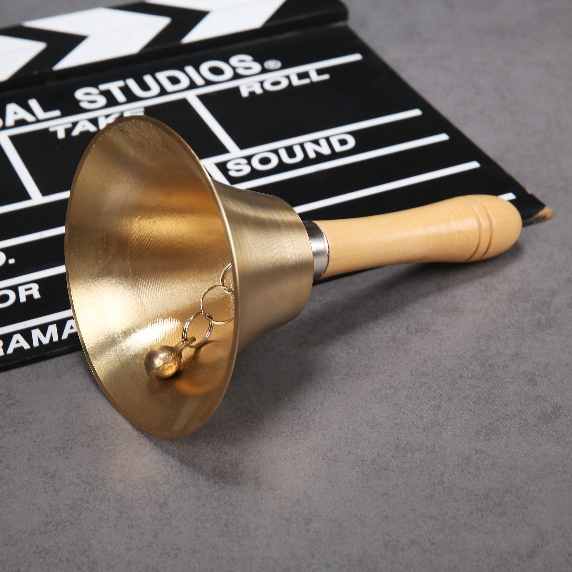 Buy now Super Loud Solid Brass Hand Call Bell at indiglob india