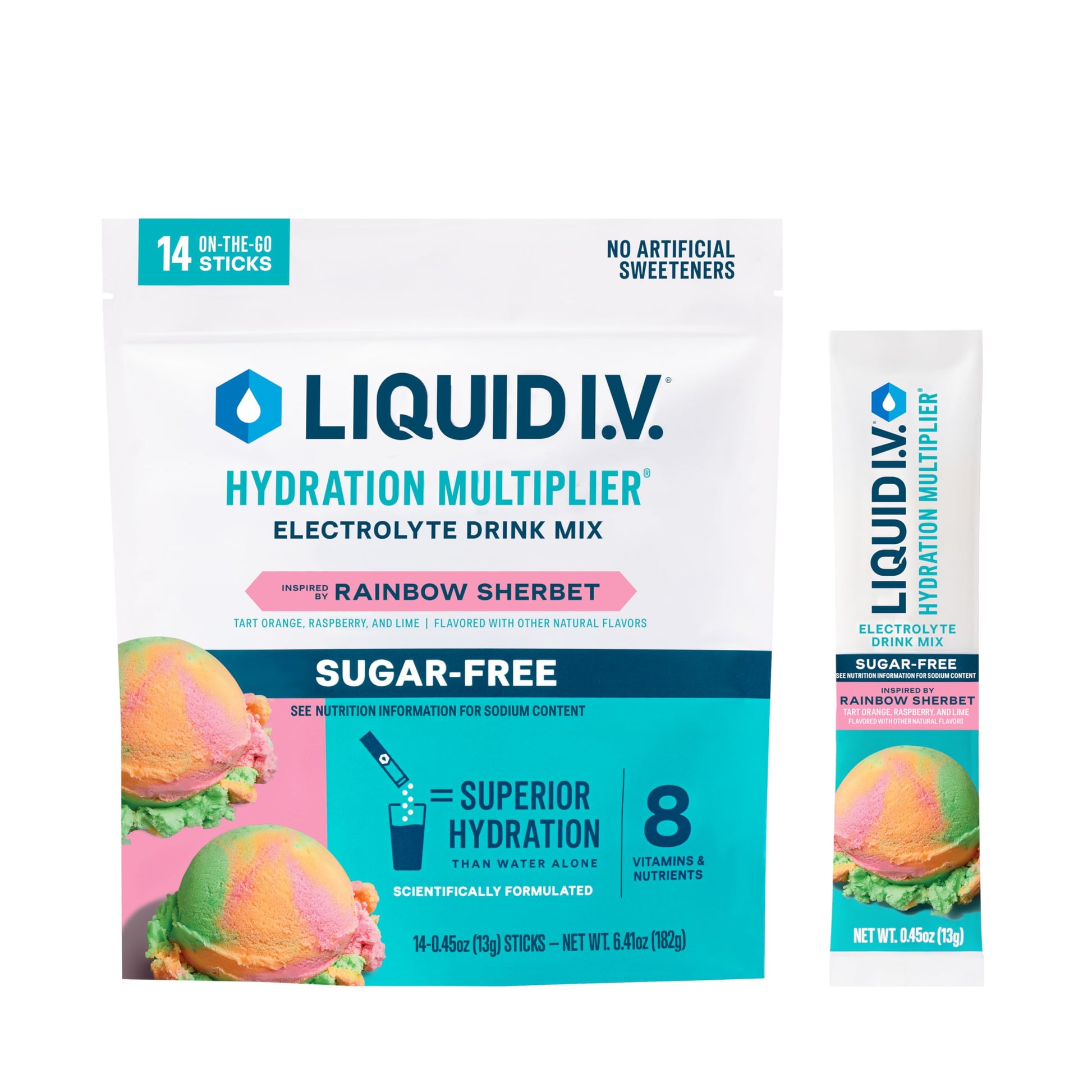 Buy now Liquid I.V.® Hydration Multiplier Sugar-Free - Raspberry Lemonade | Electrolyte Powder Drink Mix | 1 Pack (14 Servings) at indiglob india