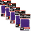 Monster Protectors Card Sleeves(300 Pack) -Small Size(64mm x 89mm) Bright Multi-Color Set of Card Protectors-Compatible with Yugioh & other Collectible TCGs & Sports Cards- Keep cards safe during play - Purple 300 Pk