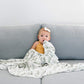 Buy now Copper Pearl Large Premium Knit Baby Swaddle Receiving Blanket Fern at indiglob india