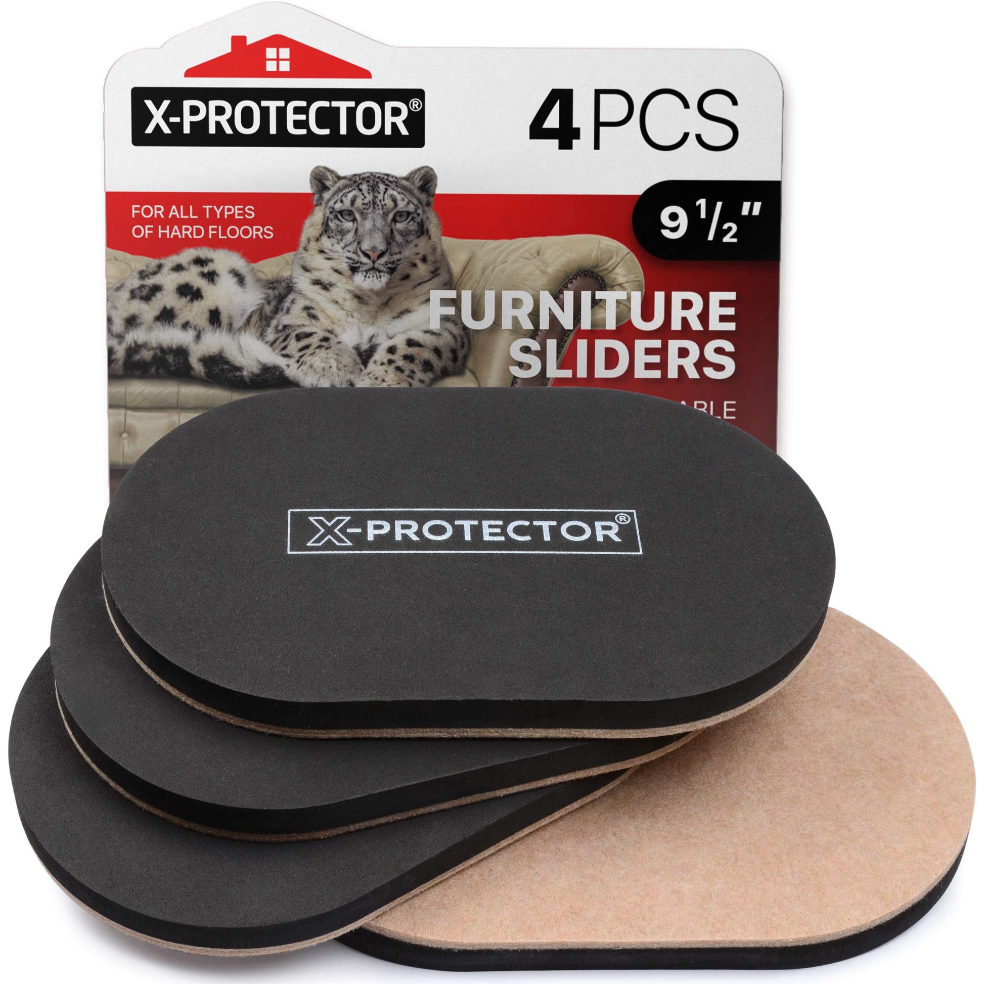 Buy now Felt Furniture Sliders Hardwood Floors X-PROTECTOR – 16 PCS 3 1/2" Furniture Sliders – Heavy Duty Felt Sliders Hard Surfaces – Move Your Furniture Easily & Safely! at indiglob india