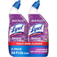 Lysol Toilet Bowl Cleaner, Max Strength Bathroom Cleaning Supplies, Toilet Bowl Cleaner Clinging Gel, Home Essential, Instant Stain Removal, Disinfecting and Deodorizing, Bleach Free, 24 oz (2 ct)