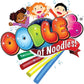Oodles of Noodles Deluxe Rainbow Pool Noodles Foam Soft Large Noodle Tube, Bulk Floats, Pool Toy, Craft Projects, Floating Training Device, Multi-Purpose, Exercise Aid - 5 Pack