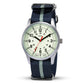 Buy now Infantry Mens Military Field Watch,Luminous Glow in The Dark Dial,Analog Tactical Wristwatch w/ 12/24 Hr Time,Japanese Quartz Movement,Slip-Thru Nylon Band,Reliable Work Watch for Men Silver Blue at indiglob india