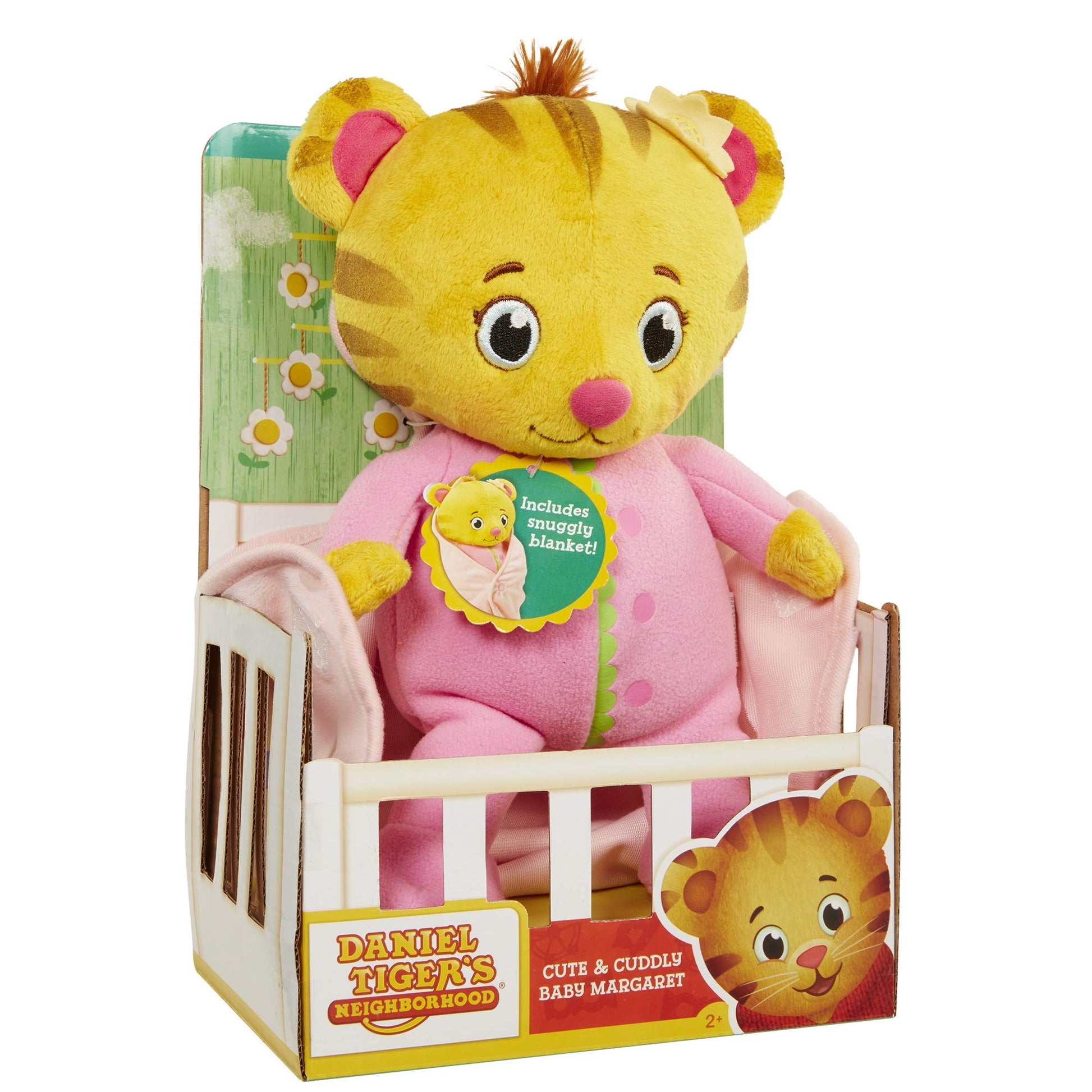 Buy now JAKKS Pacific Daniel Tiger's Neighborhood Cute and Cuddly Baby Margaret Plush Pink/Yellow at indiglob india