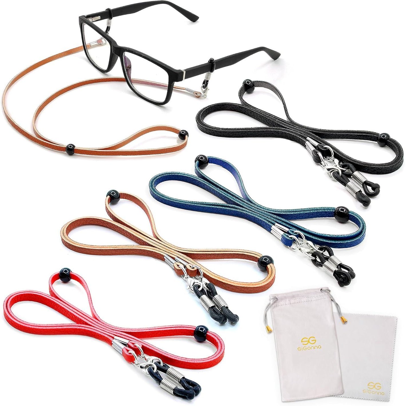 SIGONNA Glasses Strap String Holder Cord - Terylene Eyeglasses Strap Holders Accessory