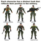 Buy now Mr.River US Army Men and SWAT Team Toy Soldiers Action Figures with Military Weapons Accessories for Kids Boys Girls,12Pcs at indiglob india