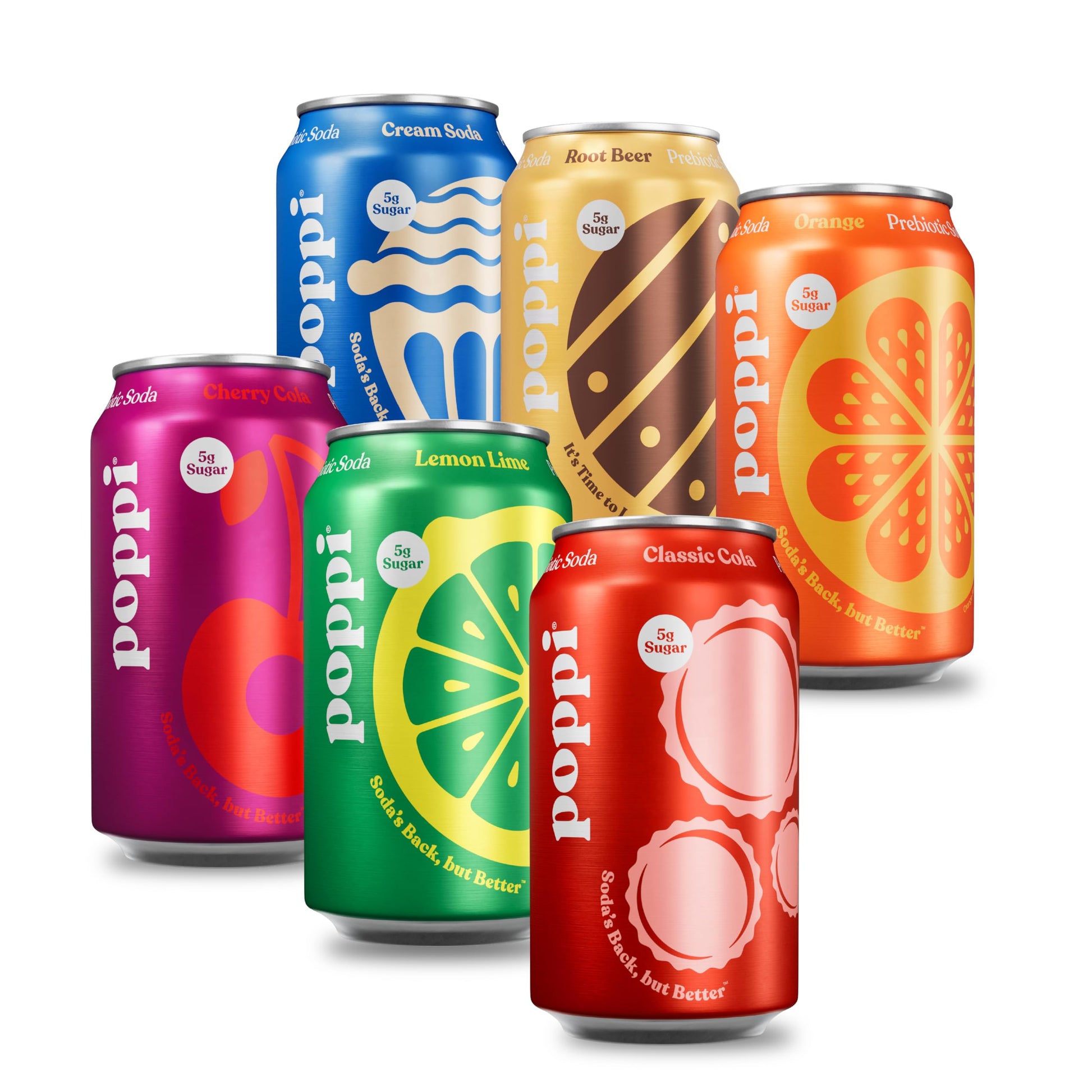 Buy now Poppi Sparkling Prebiotic Soda Beverage with Apple Cider Vinegar, Seltzer Water and Fruit Juice, Game Day Variety Pack, 12 Fl Oz, Pack of 12, Packaging May Vary at indiglob india
