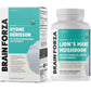 Brain Forza Organic Lion's Mane Mushroom Capsules, Natural Supplement for Memory Support, Focus, Clarity, Nerve Health, Non-GMO, Vegan, Organic, 90 Capsules - My Store