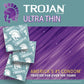 TROJAN Ultra Thin Condoms Spermicidal, 12 Count