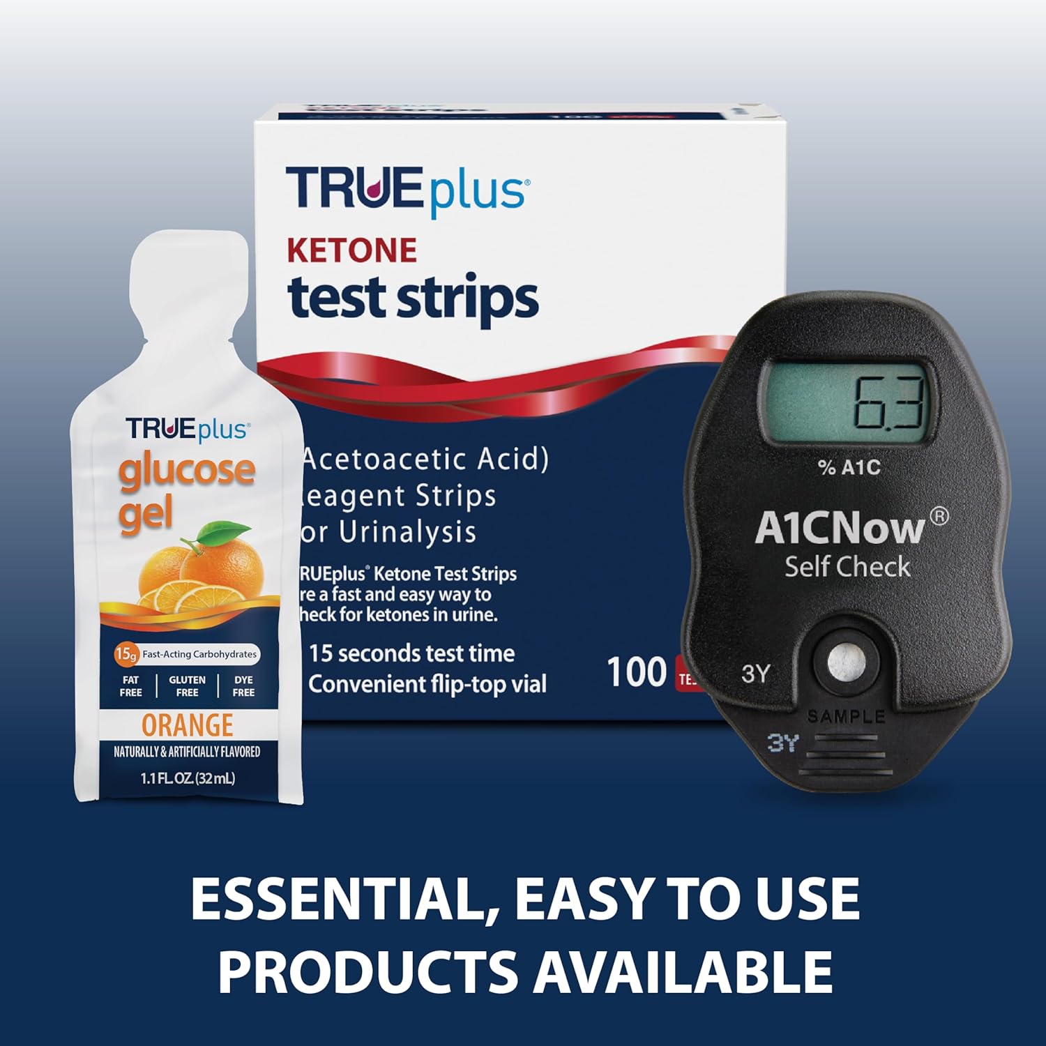 Buy now TRUEplus® Ketone Test Strips – Ideal for Low-carb dieters– Made in USA–Urinalysis Test Sticks (100) at indiglob india