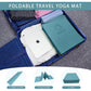 Primasole Folding Yoga Travel Pilates Mat Foldable Easy to Carry to Class Beach Park Tear resistant Travel Picnics 4mm Thick 9 Colors