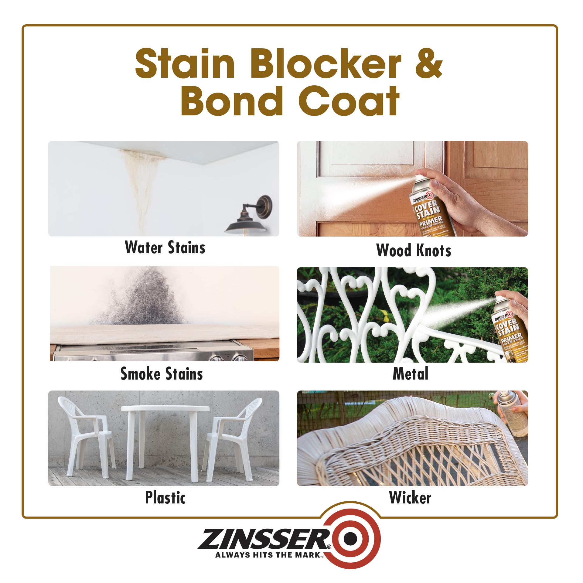 Buy now Zinsser 3608 Cover Stain Oil Base Primer Spray, 13 oz, White at indiglob india