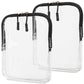 BORSALI TSA Quart Size Bag Approved for Carry On Travel - One (1) Quart Clear Toiletries, Cosmetic and 3-1-1 Liquids Toiletry Bag