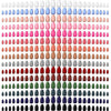 Maitys 720 Pieces 30 Sets Medium Square Press on Nails Glossy Fake Nails Solid Color Artificial Tips Full Cover for Women Girls Ballerina DIY(Classic Colors) - Elegant Colors