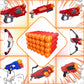 EKIND 9.5cm Foam Darts Compatible for Nerf Elite Mega Series 36-Dart Refill Pack (Red)