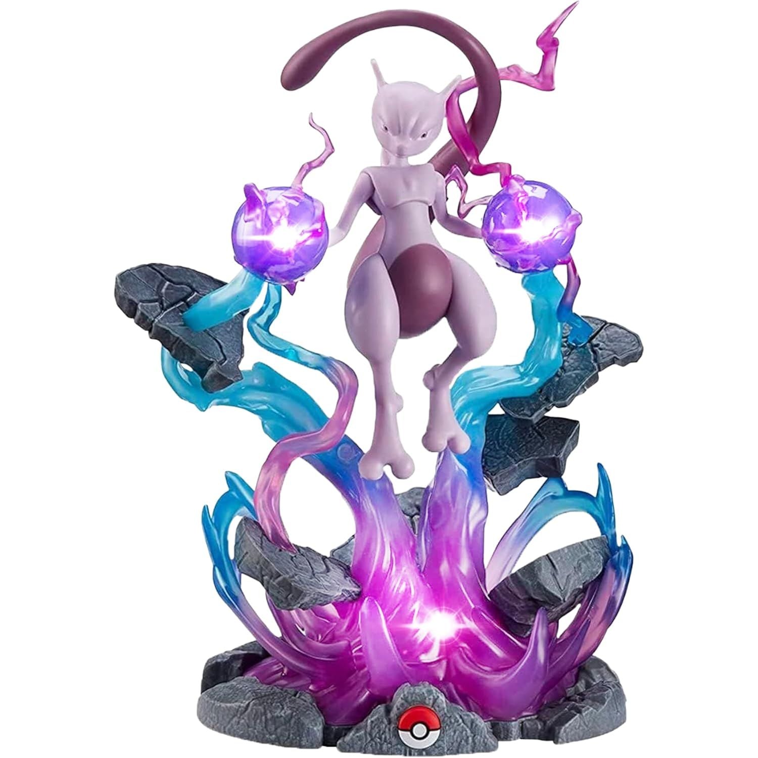 Buy now Jazwares Pokémon 13" Large Mewtwo Deluxe Collector Statue Figure - LED Light Effects - Officially Licensed - Authentic Collectible Pokemon Figure Gift for Kids and Adults - Ages 8+ Default at indiglob india