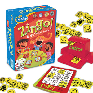 Buy now ThinkFun Zingo Bingo Award Winning Preschool Game for Pre-Readers and Early Readers Age 4 and Up - One of the Most Popular Board Games for Boys and Girls and their Parents (97700) at indiglob india