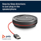 Poly - Calisto 3200 Wired Speakerphone (Plantronics) - Personal Portable Speakerphone for Conference Calls- USB-A Compatible - Connect to your PC/Mac - Works with Teams, Zoom & more