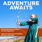 Adventure Awaits! - 2-Pack Handmade Wooden Bow and Arrow Set - 20 Wood Arrows and 2 Quivers - for Outdoor Play