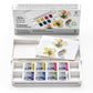 Buy now Winsor & Newton Cotman Watercolor Paint Set, Field Pocket Set, 12 Half Pan w/ Brush, Sponge, Bottle 8 Half Pan Floral Colors at indiglob india