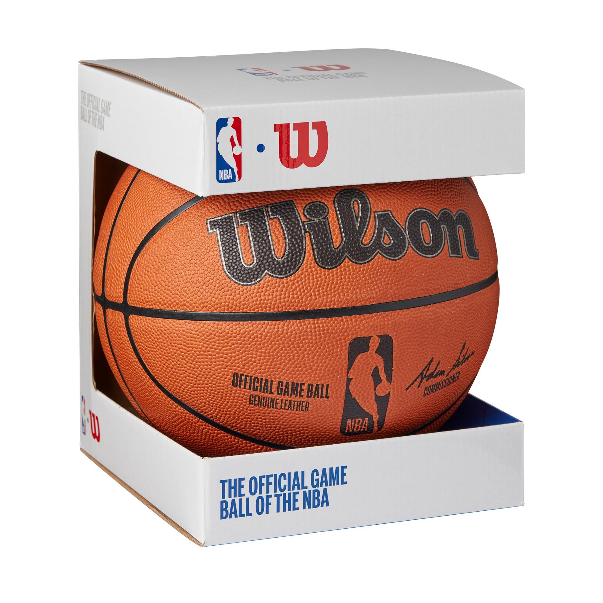 Buy now Wilson NBA Official Game Basketball - Brown, Size 7-29.5" at indiglob india