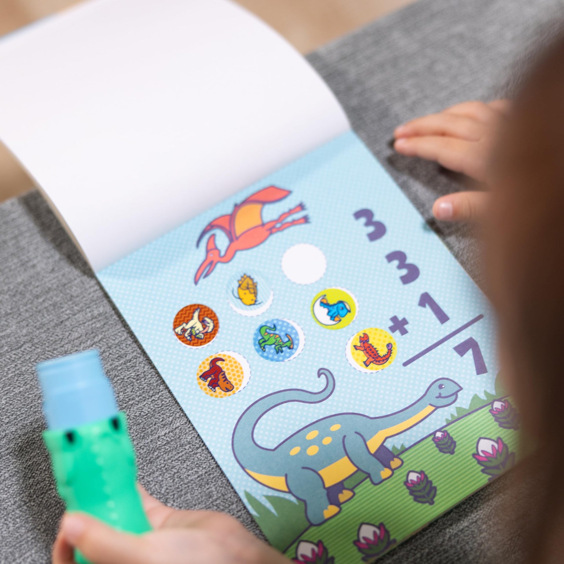 Buy now Melissa & Doug Sticker Wow!ƒ?› Dinosaur and Tiger Bundle: 2 24-Page Activity Pads, 2 Sticker Stampers, 600 Stickers, Arts and Crafts Fidget Toy Collectible Characters at indiglob india