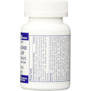 Sodium Chloride Tablets 1 Gm, USP Normal Salt Tablets - 100 Tablets