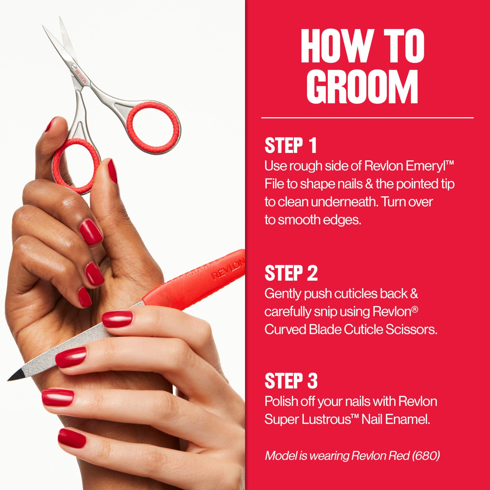 Buy now Revlon Cuticle Scissors, Ultra-Fine Stainless Steel Curved Blade for Neat Cuticles and Hangnail Trimming, Tool for Safe Cuticle Nail Care, 1 count at indiglob india