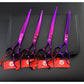 Purple Dragon 8.0 inch Professional Pet Grooming Scissors,Dog Straight Shear, Thinning/Blending Scissor & 2 PCS Curved Shear with Bag (Purple)