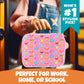 Bentology Lunch Box for Kids- Insulated, Waterproof, Durable Tote Bag Lunchbox fits Bento Boxes, Containers, Jars, Bottles- Keeps Food Hotter or Colder Longer- Back To School Reusable Sleeve For Girls