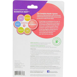 SmartyKat Scratch Not Scratch Deterrent Tape for Cats, Easy to Apply & Remove - White