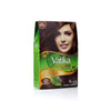 Vatika Naturals Permanent Hair Dye Rich Black, 100% Grey Coverage, Ammonia-Free, for Rich, Long-Lasting Color, No Damage, for Healthy, Vibrant Hair - 6 Sachets X 10g - Dark Brown