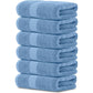 Luxury White Hand Towels - Soft 100% Turkish Cotton | Highly Absorbent Hotel spa Bathroom Towel Collection | 16x30 Inch | Set of 6
