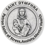 Buy now St St. Saint Dymphna Pocket Token Coin 1.2 with Prayer Catholic Patron Stress Anxiety Mental Health by Gifts Catholic, Inc. at indiglob india