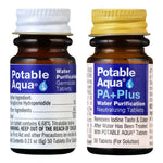 Buy now Potable Aqua Water Purification Tablets With PA Plus - Two 50 count Bottles at indiglob india