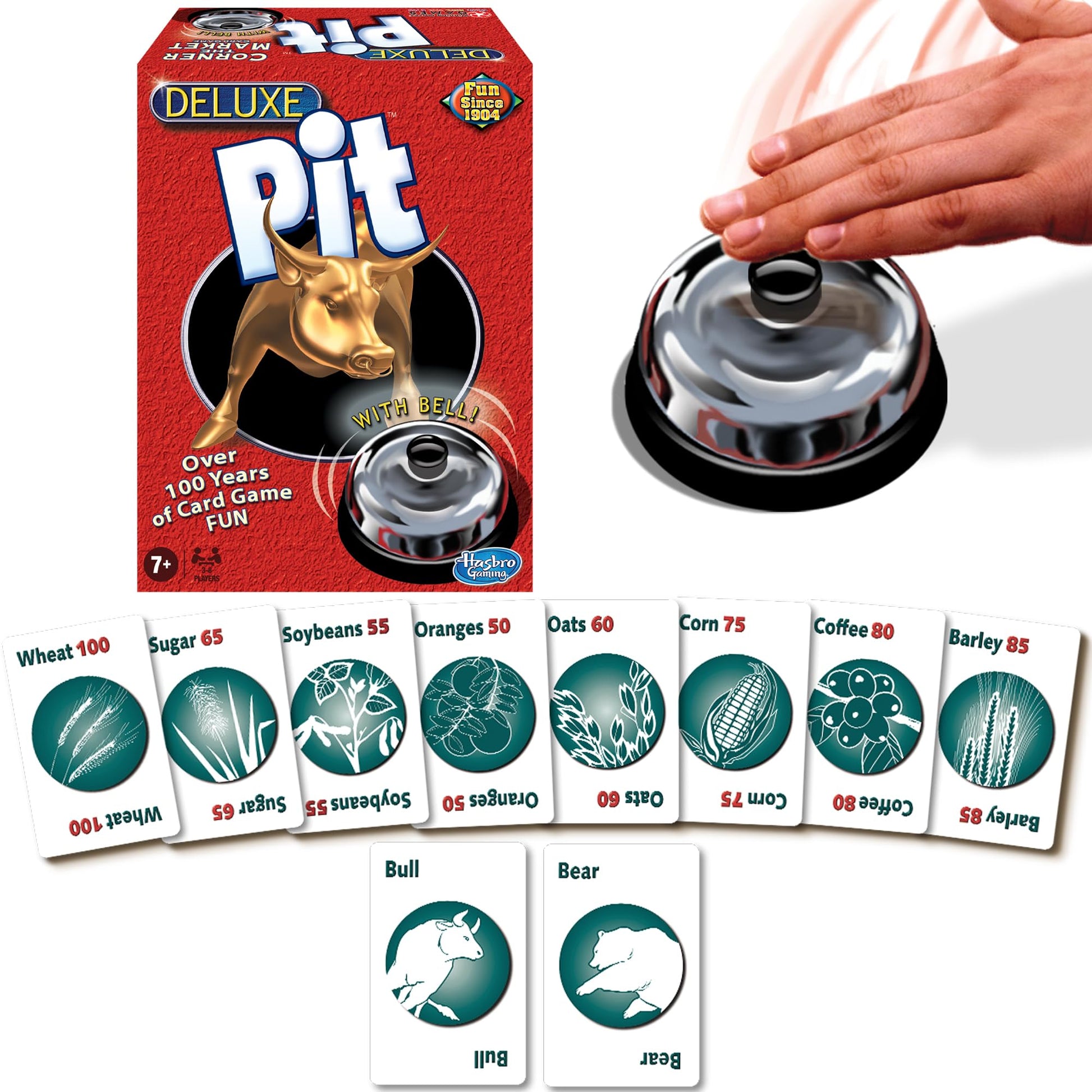 Buy now Deluxe Pit by Winning Moves Games USA, Loud and Raucous Party Game for 3 to 8 Players, Ages 7 and Up at indiglob india