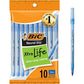 BIC Round Stic Xtra Precision Fine Black Ballpoint Pens, Medium Point (0.8 mm), 12-Count Pack, Excellent Writing Pens