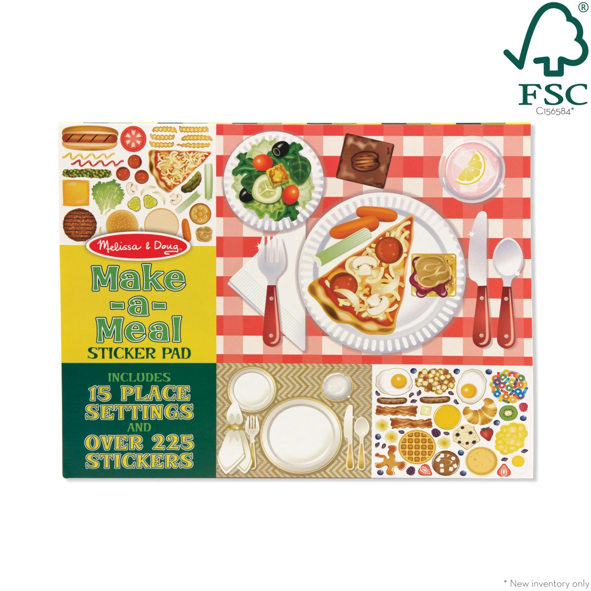 Buy now Melissa & Doug Sticker Pad - Make-a-Meal, 225+ Food Stickers at indiglob india