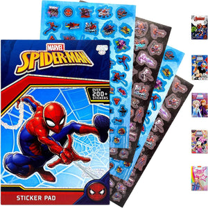 Marvel Spiderman Sticker Book Over 200+ - Perfect for Gifts, Party Favor, Goodies, Reward, Scrapbooking, Stocking Stuffer, Children Craft, Classroom, School for Kids Girls, Boys, Toddlers