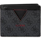GUESS Men's Classic Bifold Wallet with Card Slots, Bill Compartment and Id Window