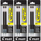 Pilot, G2 Gel Ink Refills, Fine Point 0.7 mm, Black, Pack of 6
