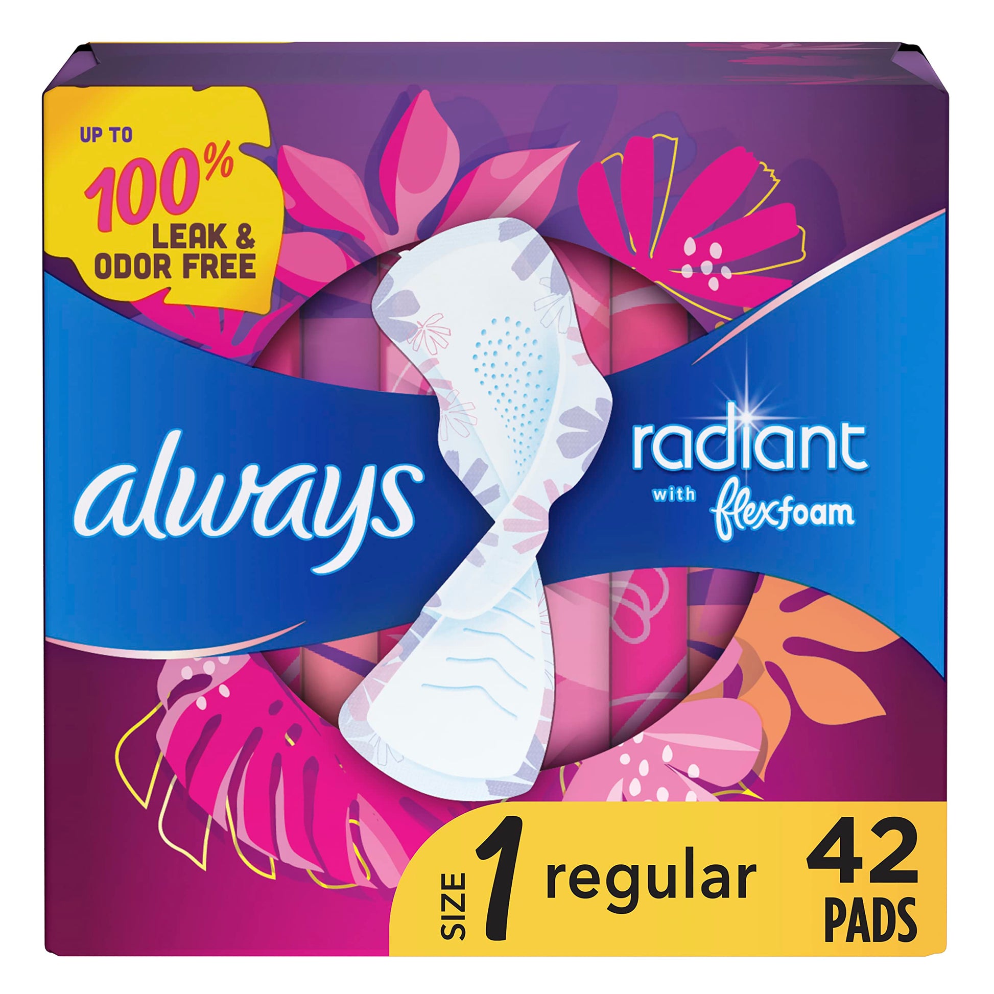 Buy now Always Pads Size 1 Infinity with Flex Foam 18 Count (Pack of 3) at indiglob india