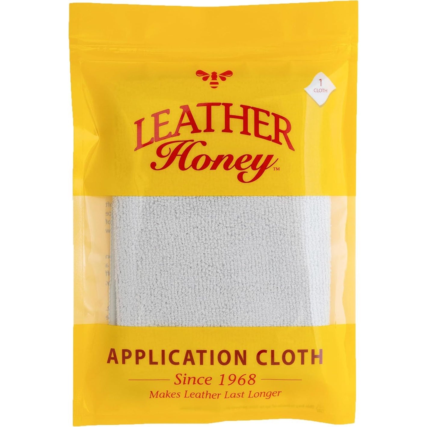 Leather Honey Lint-Free Application Cloth: Microfiber Cloth for Use with Leather Conditioner and Cleaner. Made in The USA Since 1968