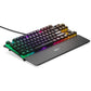 SteelSeries Apex 7 TKL Compact Mechanical Gaming Keyboard – OLED Smart Display – USB Passthrough and Media Controls – Linear and Quiet – RGB Backlit (Red Switch)